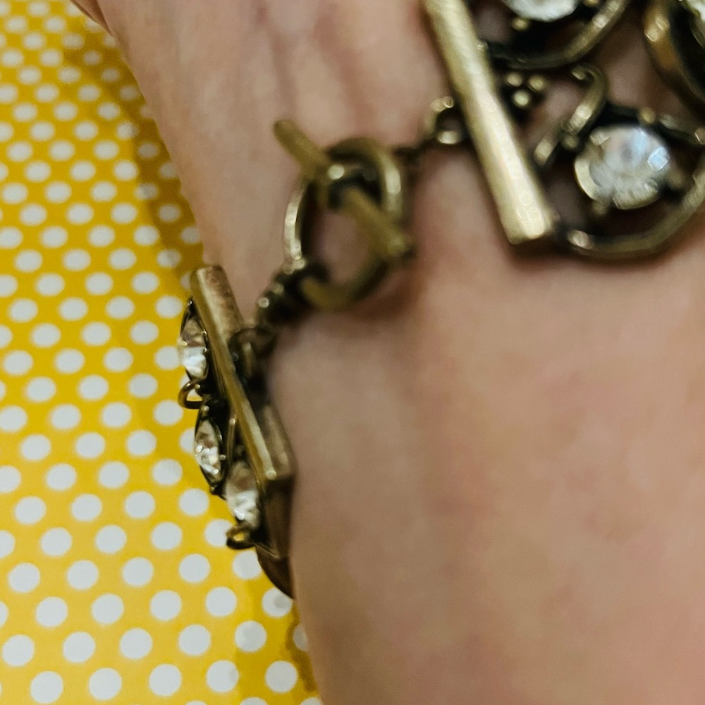 10. Black And Silver Statement Bracelet - image 5